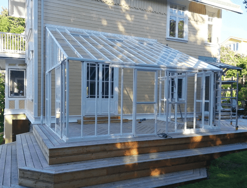 Zasklená hliníková pergola